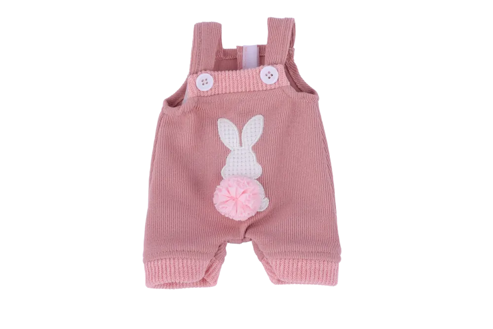 12"/16" Pink Knitted Bunny Suspender Set, photograph 2
