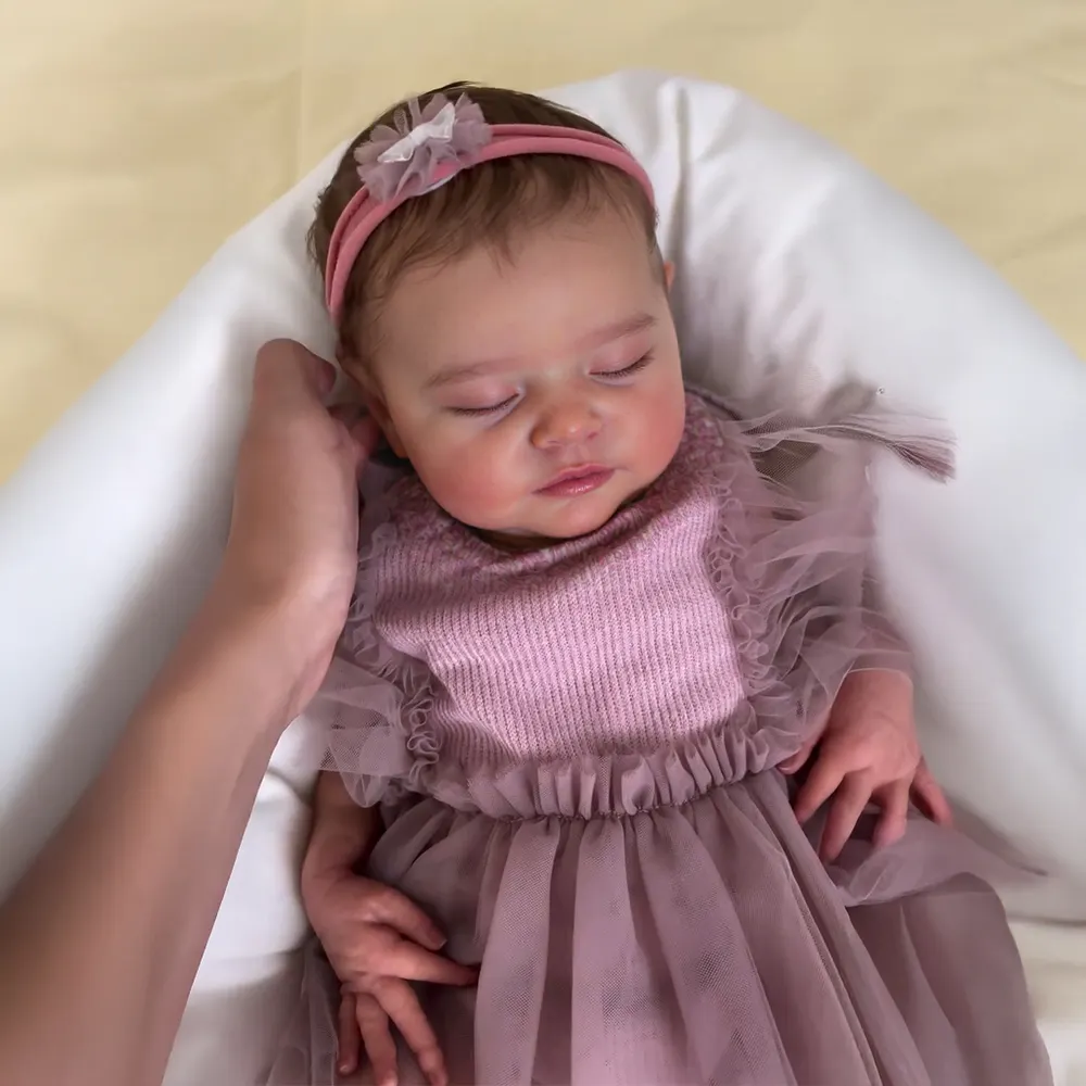 12" & 16" Full Silicone Material Reborn Baby Doll in Asleep, photograph 2