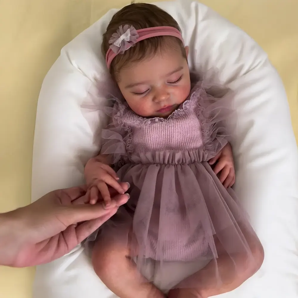12" & 16" Full Silicone Material Reborn Baby Doll in Asleep, photograph 3