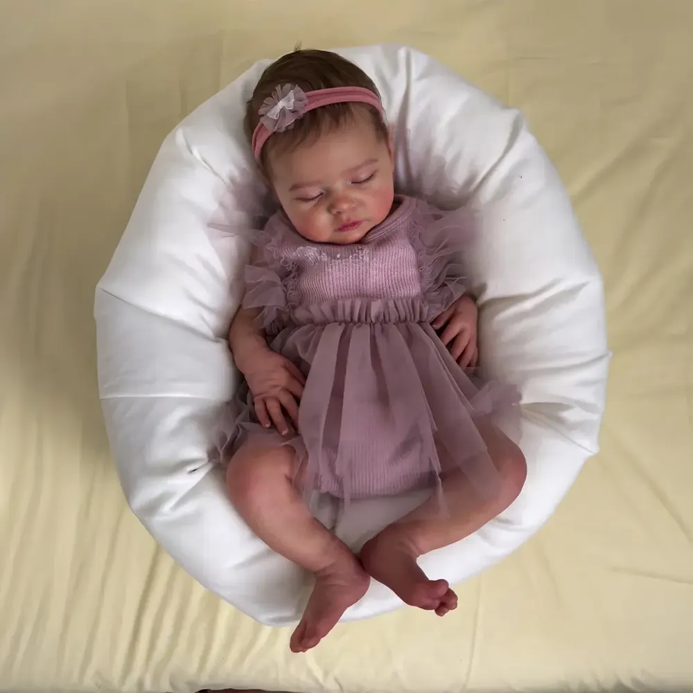 12" & 16" Full Silicone Material Reborn Baby Doll in Asleep, photograph 4