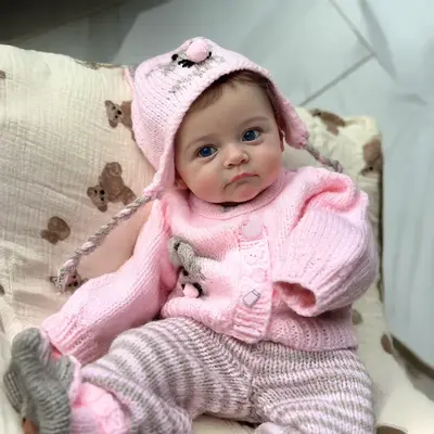 12" & 16" Realistic Reborn Baby Doll with Innocent Baby-Blue Eyes