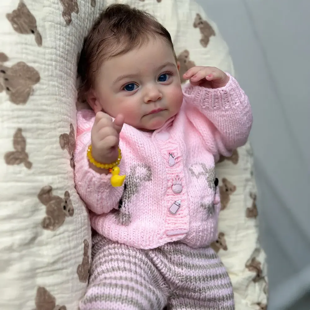 12" & 16" Realistic Reborn Baby Doll with Innocent Baby-Blue Eyes, photograph 2