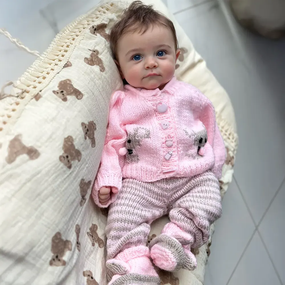 12" & 16" Realistic Reborn Baby Doll with Innocent Baby-Blue Eyes, photograph 5