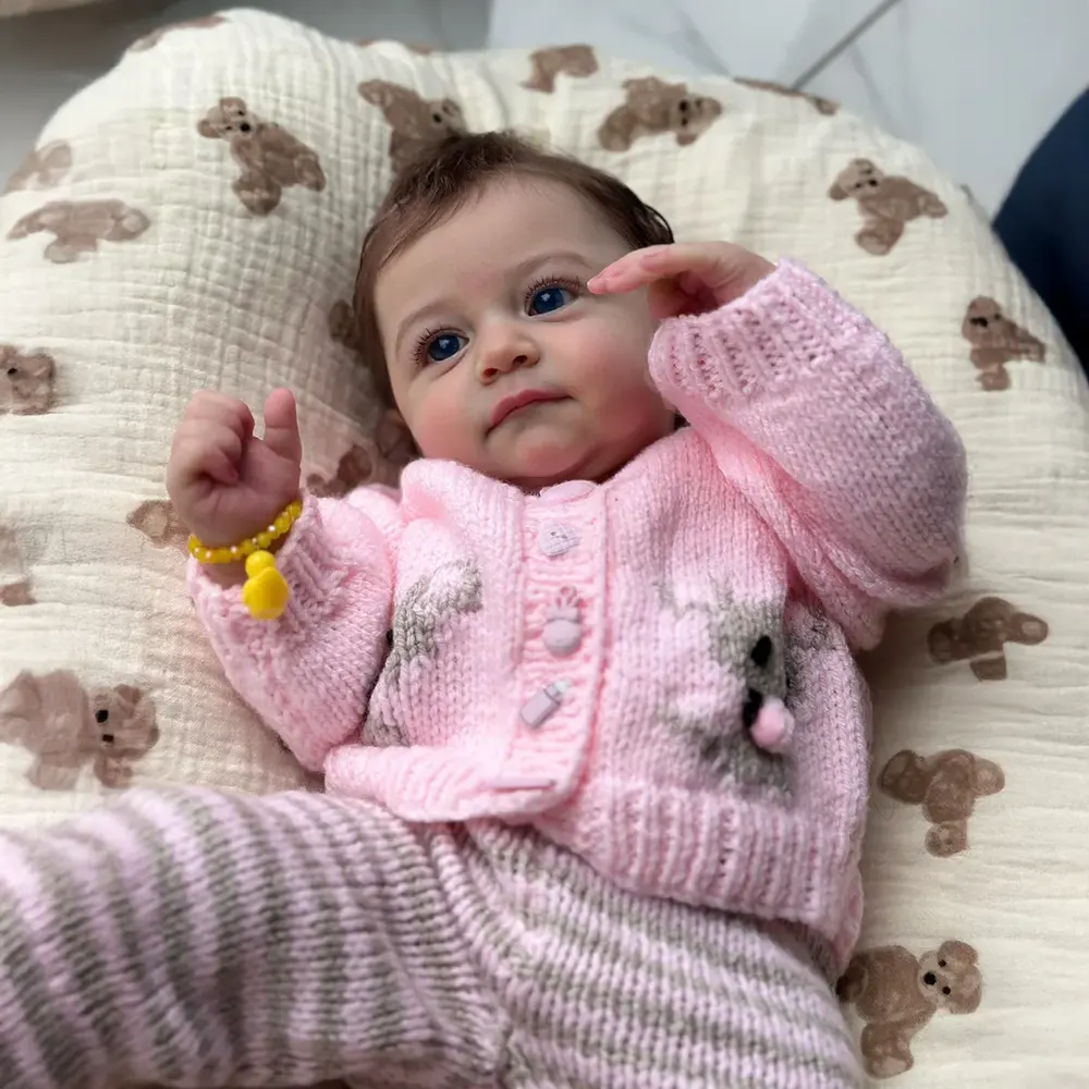 12" & 16" Realistic Reborn Baby Doll with Innocent Baby-Blue Eyes, photograph 6