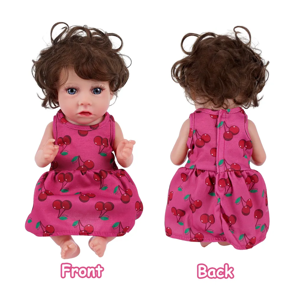 12" Essential Accessories Reborn Baby Girl Sweet Fruit Clothing 4 Pcs Gift Set, photograph 3