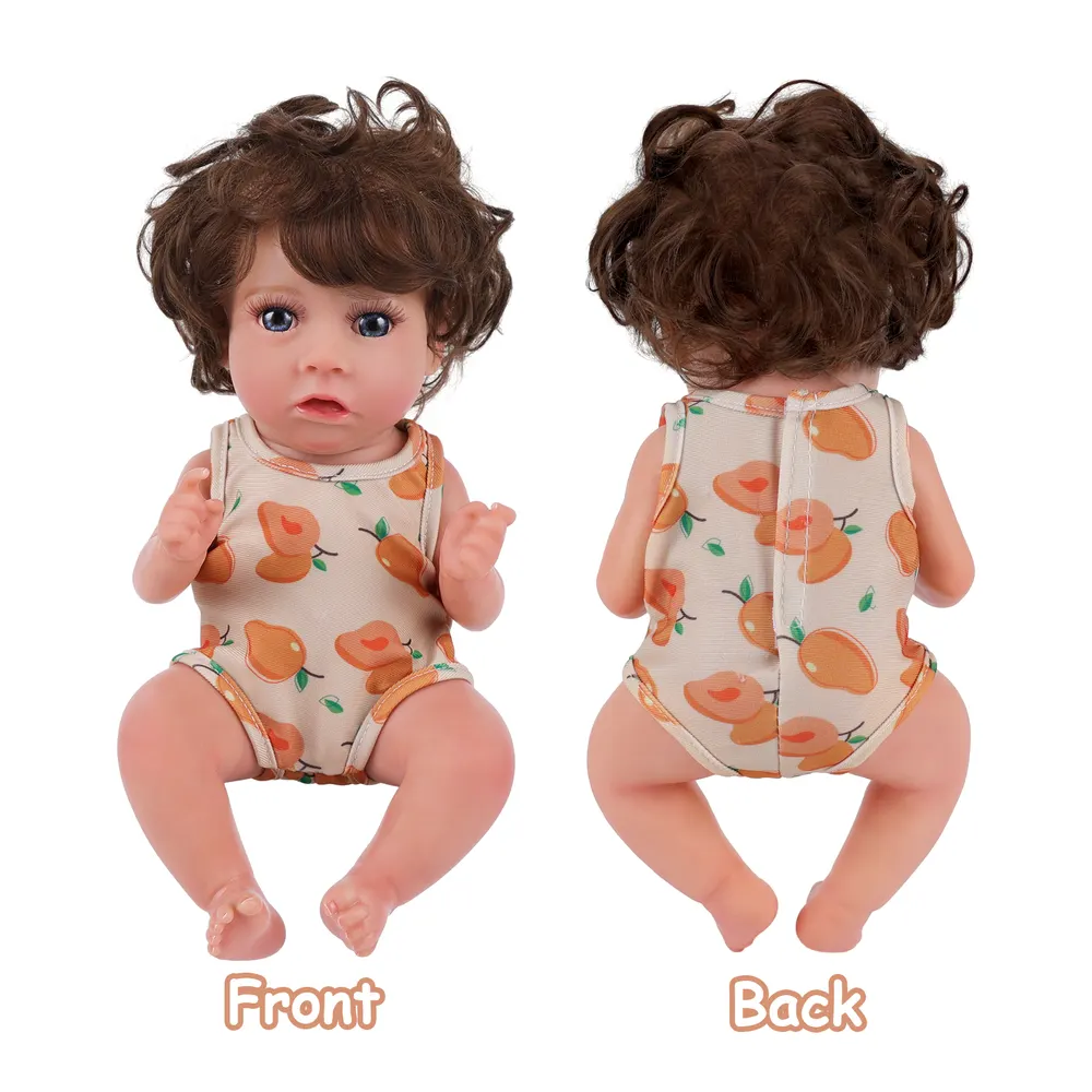 12" Essential Accessories Reborn Baby Girl Sweet Fruit Clothing 4 Pcs Gift Set, photograph 5