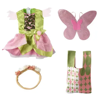 16"-20" Pink Green Fairy Set 4 Pcs Reborn Baby Doll Clothes Accessories Set