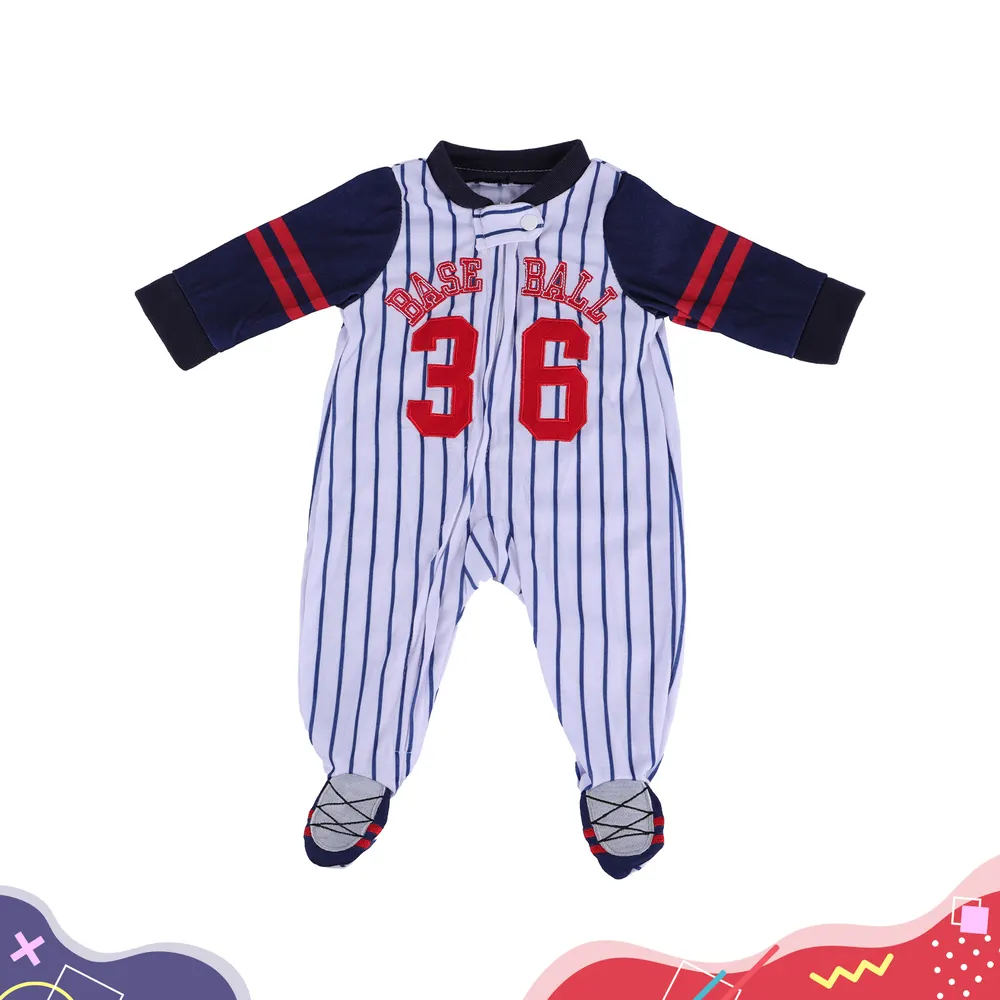17"-20" Baseball Stripes for Reborn Boy Baby Accessories 2-Pieces Set, photograph 3