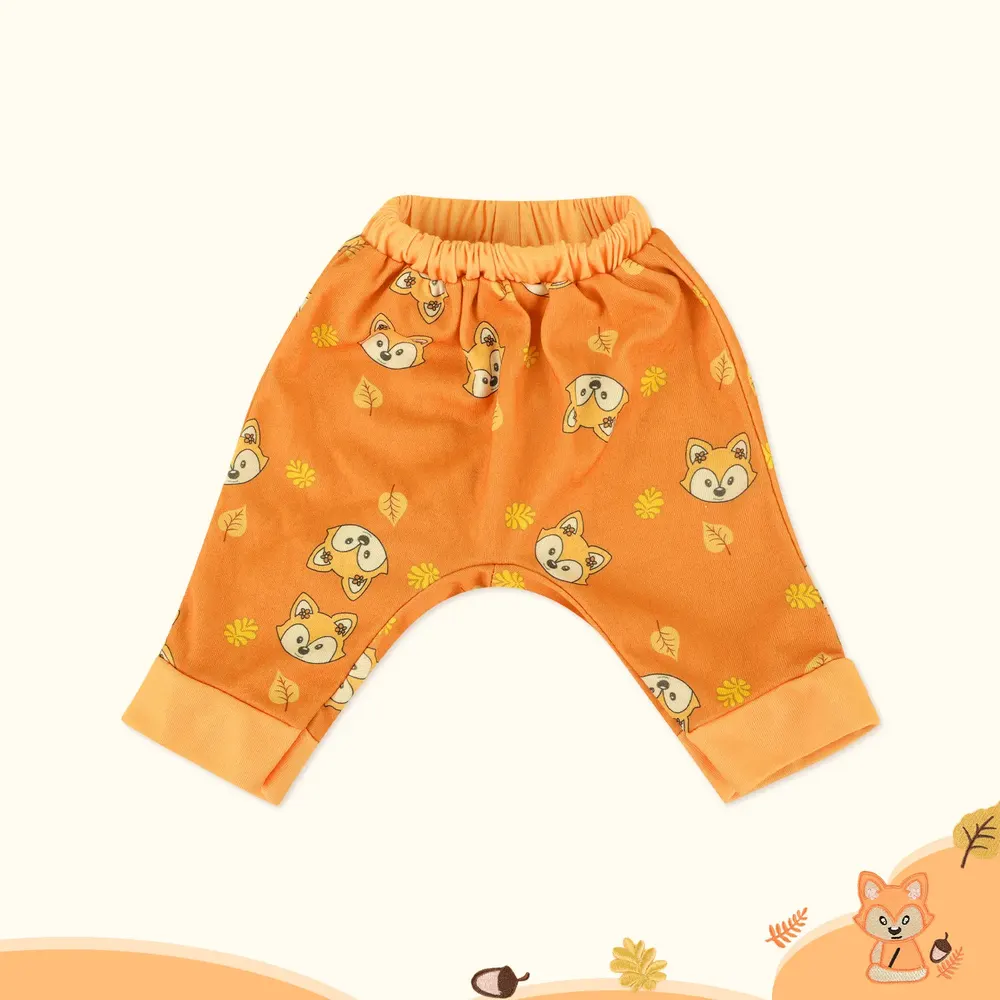 17"-20" Girl Orange Fox Pattern Suit for Handmade Newborn Baby Dolls 3pcs Set, photograph 3
