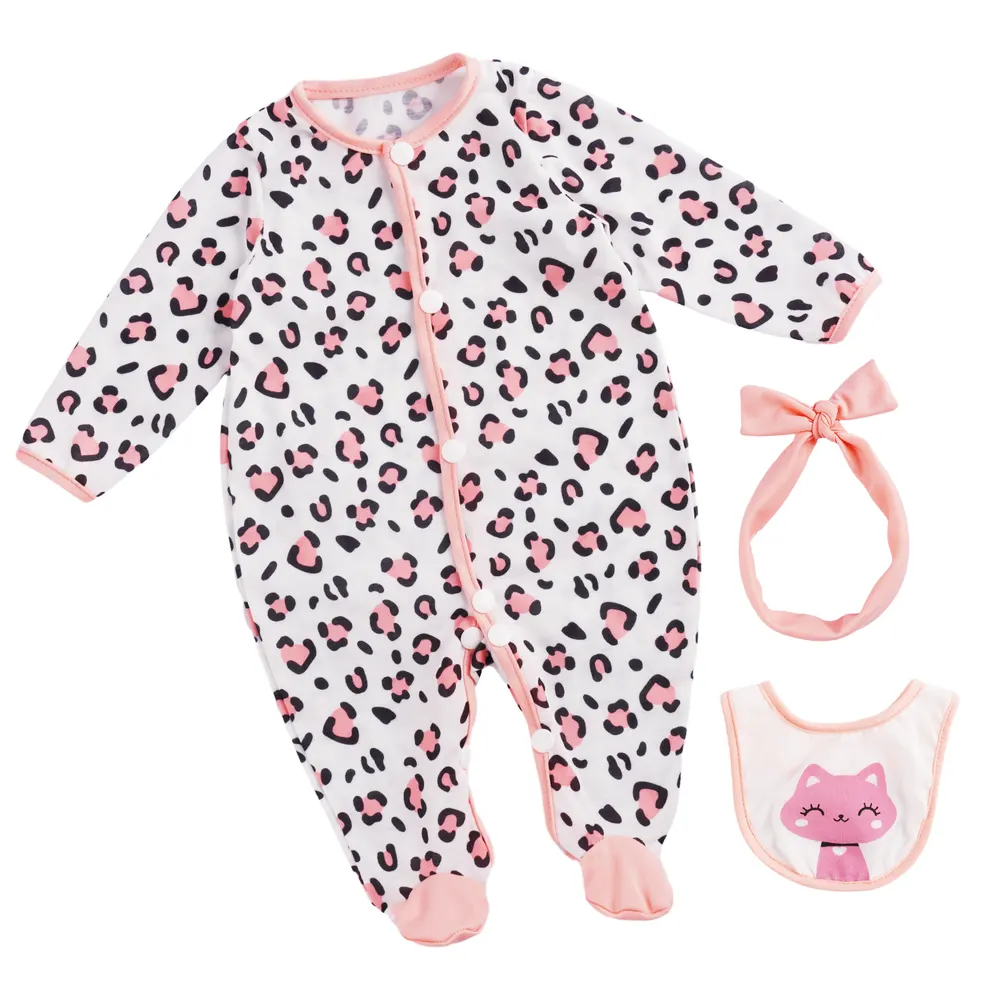 17"-20" Pink for Reborn Girl Baby Accessories 3-Pieces Set