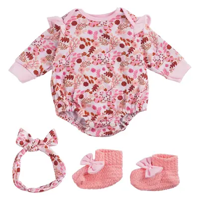 17"-20" Pink for Reborn Girl Baby Accessories 3-Pieces Set