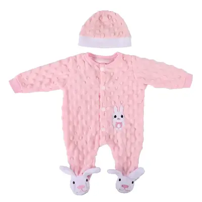 17"-20" Reborn Baby Doll Pink 2 Pcs Set Clothing Accessories