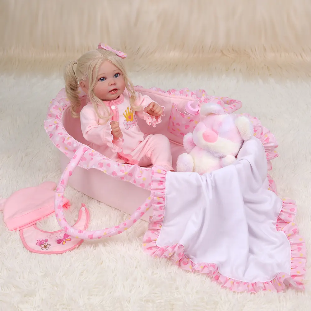 17"-22" Adoption Newborn Baby Dolls Essentials-8pcs Clothes Set for Reborn Baby, photograph 2
