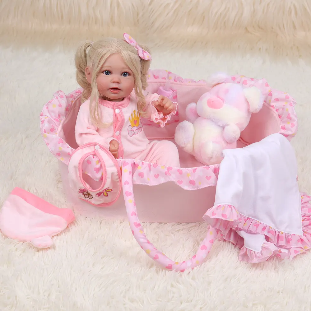 17"-22" Adoption Newborn Baby Dolls Essentials-8pcs Clothes Set for Reborn Baby, photograph 4