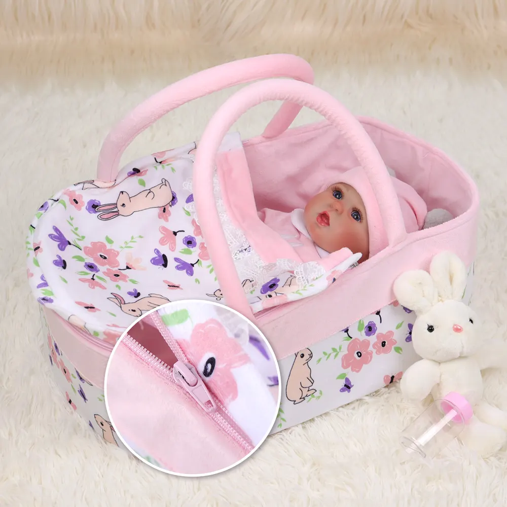 17"-22" Adoption Reborn Baby Girls Essentials-7pcs Gift Set for Newborn Baby Dolls, photograph 3