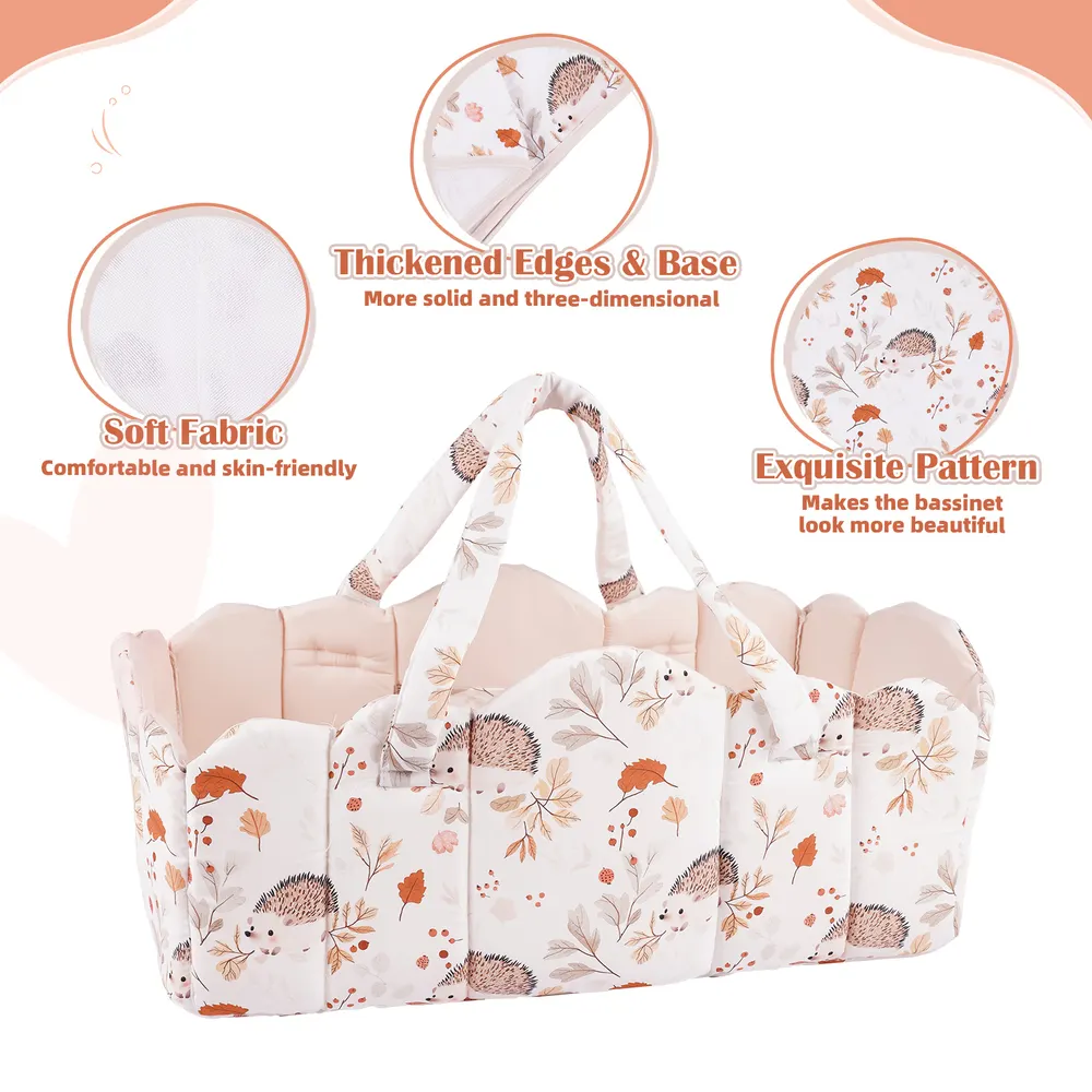 17"-22" Hedgehog Basket Reborn Baby Doll Accessories Set, photograph 2
