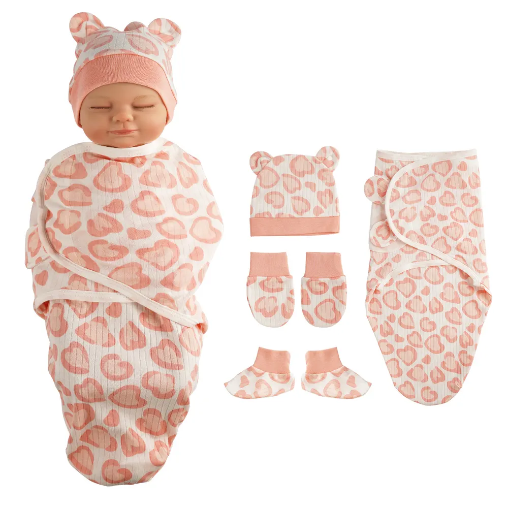 17"-22" Love Wrap 4 Pcs Reborn Baby Doll Clothes Accessories Set, photograph 2