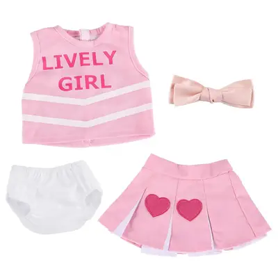 17"-22" Pink Love for Reborn Girl Baby Accessories 4-Pieces Set