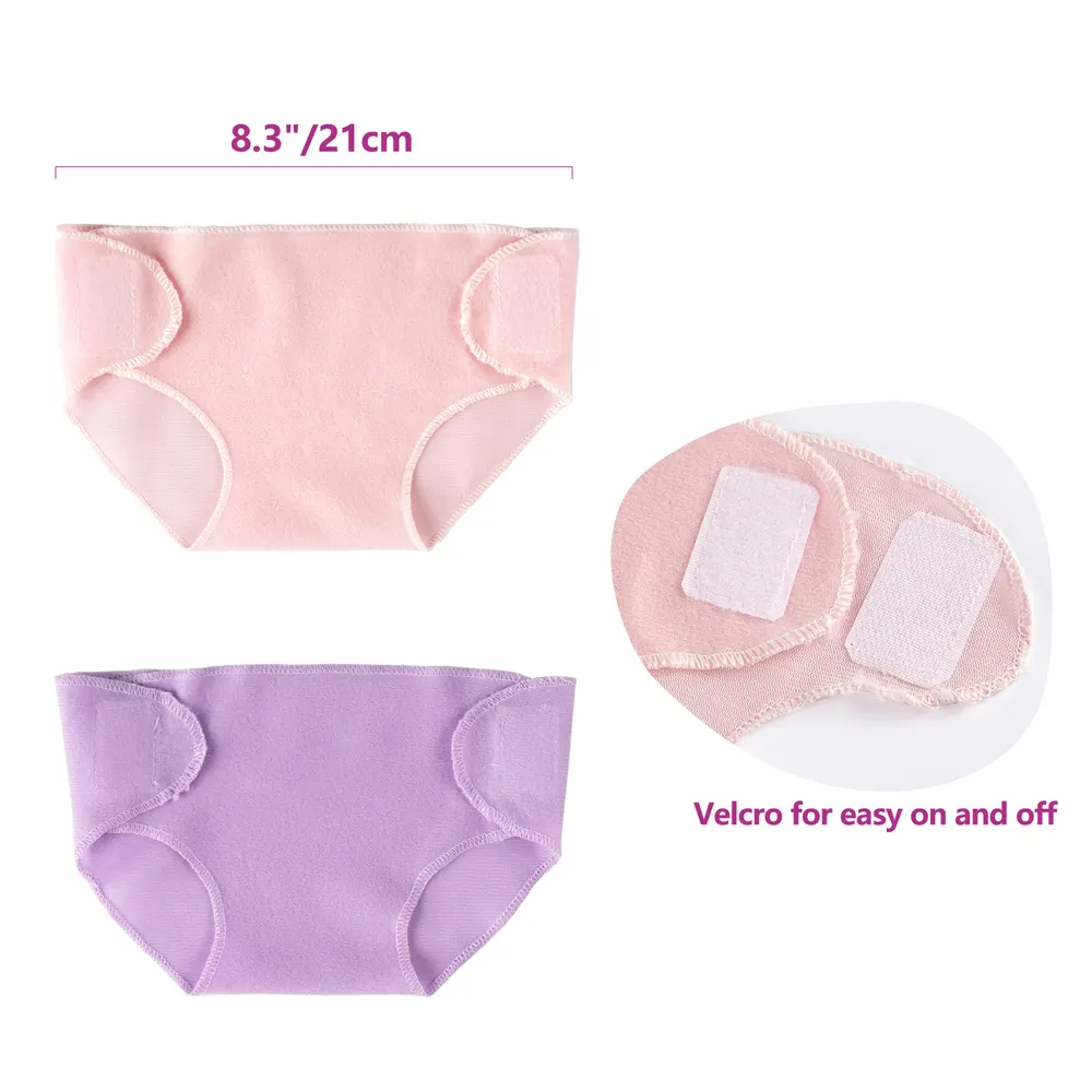 17"-22" Pink Purple Rainbow Polka Dot Feeding Bag 11 Pcs Set Reborn Baby Doll, photograph 4