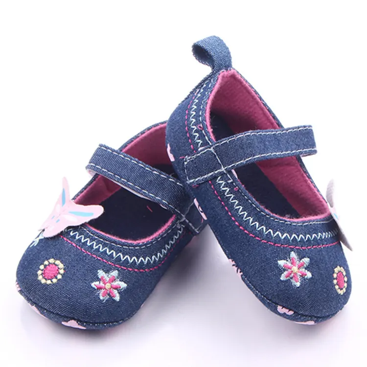 17"-22" Reborn Baby Dolls Butterfly Denim Shoes Accessories, photograph 3