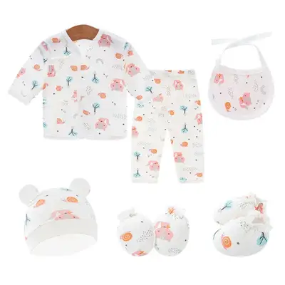 17"-22" Reborn Baby Dolls Clothes Set 6pcs Pink Little Fox Pattern Outfits Newborn