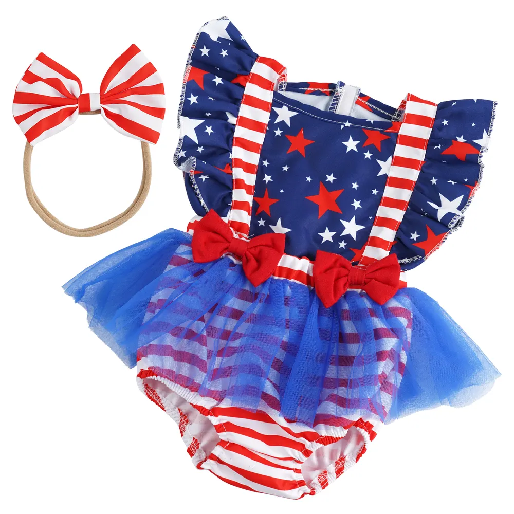 17"-22" Red Star Suit for Reborn Girl Baby Accessories 2-Pieces Set