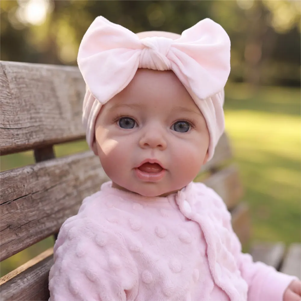 17" Lifelike Reborn Baby Girl Doll, Soft Vinyl Body, Realistic Features, Oren