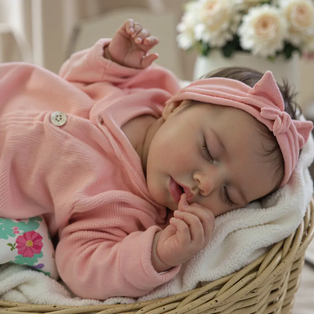 17" Real Lifelike Halle Reborn Silicone Vinyl Baby Doll Girl