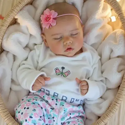 17" Real Lifelike Journey Silicone Sleeping Reborn Newborn Baby Doll Girl