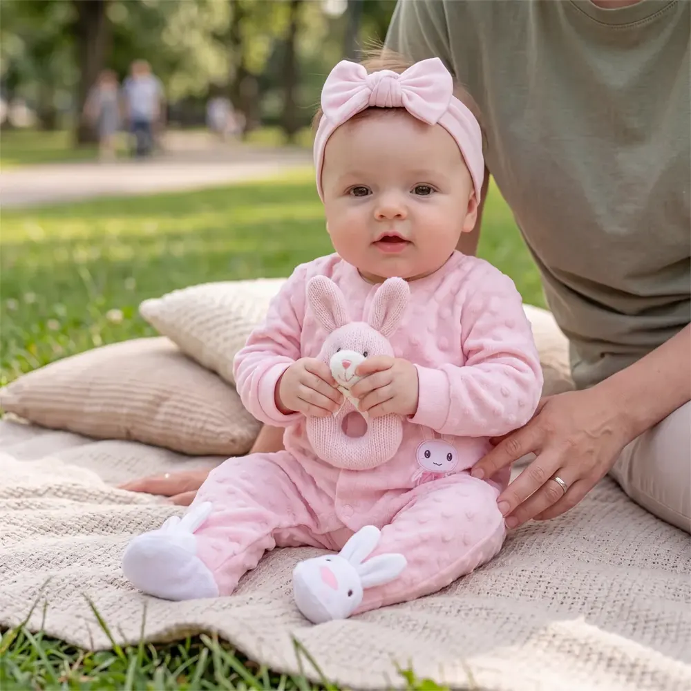 17" Realistic Reborn Baby Girl Soft Vinyl Body, Collectible Quality – Belle, photograph 3