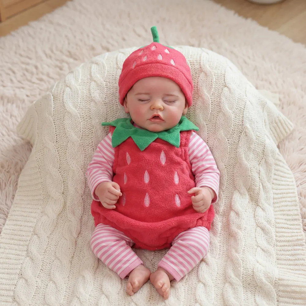 17" Sleeping Realistic Baby Dolls Girl with Weighted Body