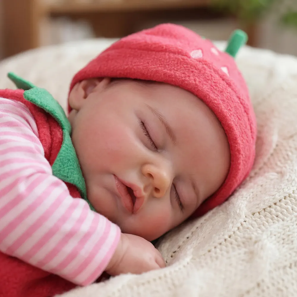 17" Sleeping Realistic Baby Dolls Girl with Weighted Body, photograph 3