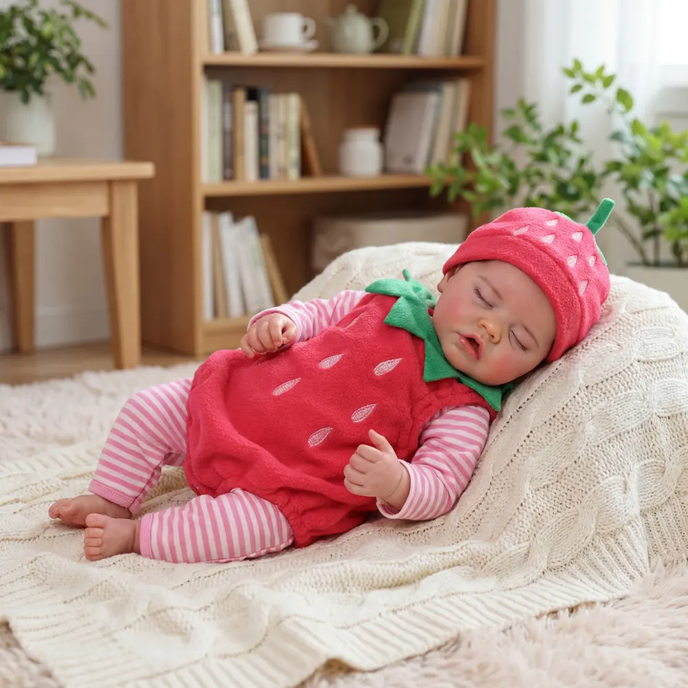 17" Sleeping Realistic Baby Dolls Girl with Weighted Body, photograph 4
