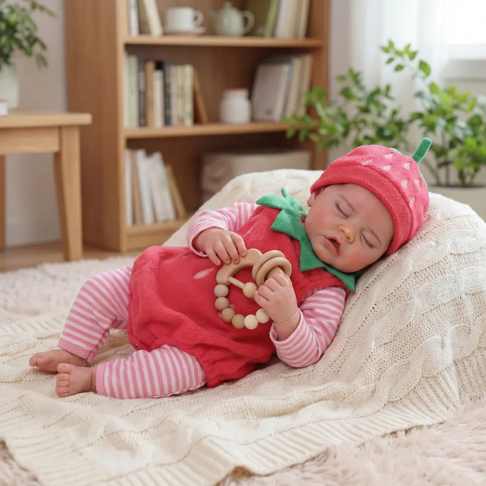 17" Sleeping Realistic Baby Dolls Girl with Weighted Body, photograph 5