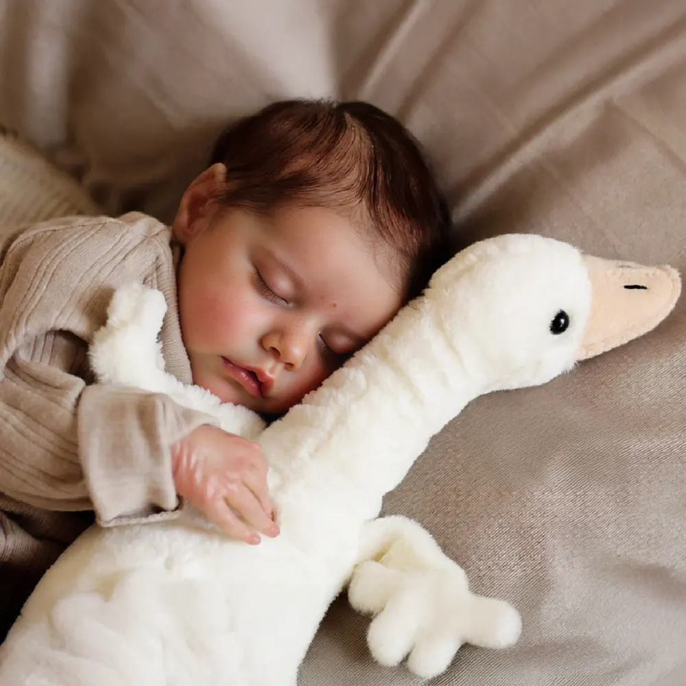 17" Soft Vinyl Twin Newborns With Brown Hair and Closed Eyes Featuring a Sleeping, photograph 2