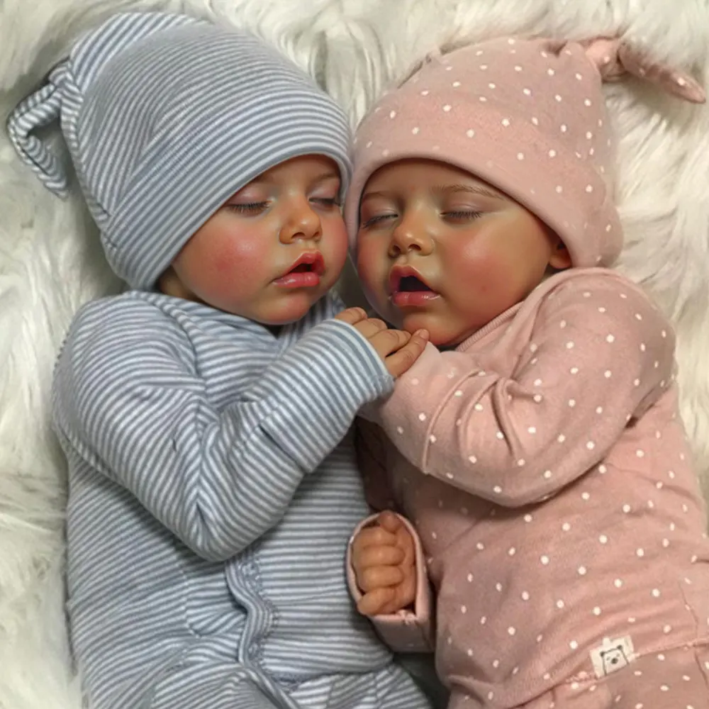 17" Sweet Sleeping Dreams Reborn Twins Boy and Girl Maren and Emmarie Truly Baby
