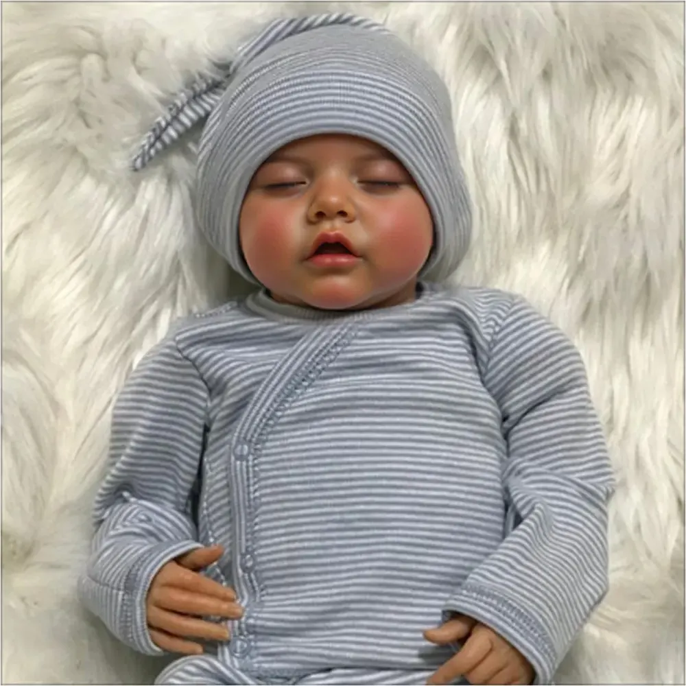 17" Sweet Sleeping Dreams Reborn Twins Boy and Girl Maren and Emmarie Truly Baby, photograph 3