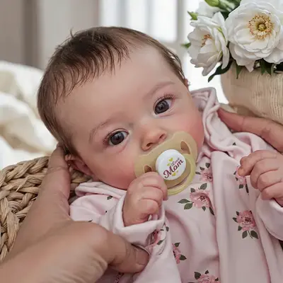 18" Real Lifelike Reborn Newborn Baby Doll Blue Opened Eyes Girl Named Viliera