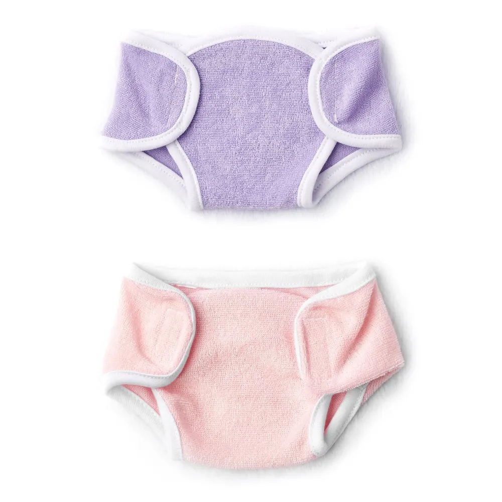 17"-22" 2-Pack Nappy Reborn Baby Clothes Cover Set Accessories for Reborn Baby Dolls