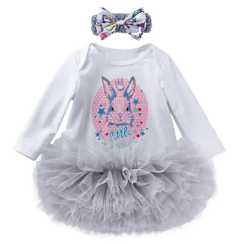 20"-22" Grey Skirt for Reborn Girl Baby Accessories 3-Pieces Set, photograph 2