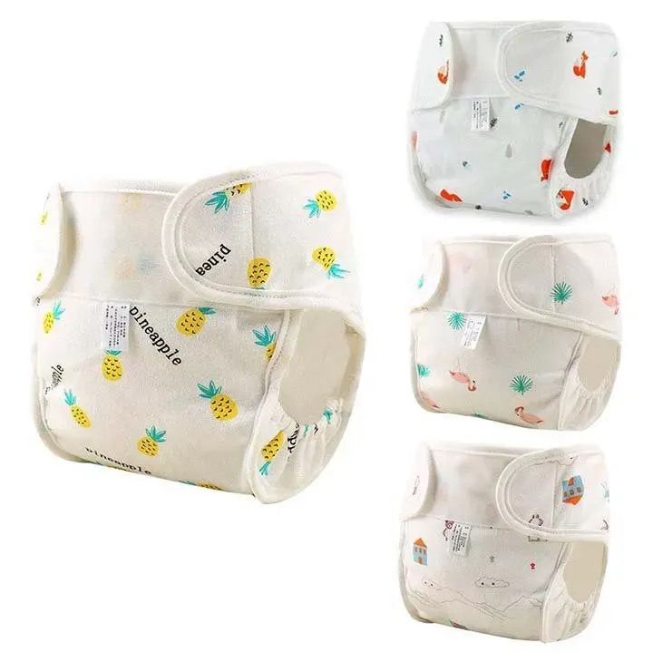 17"-22" Reborn Baby Washable Reusable 4 Pcs Nappies Pants, photograph 2