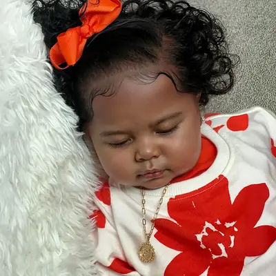 20" African American Reborn Baby Doll with Regular Heartbeat and Soothing Breath