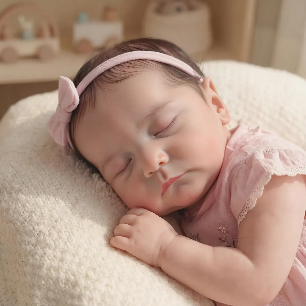 20" Breathing Reborn Silicone Vinyl Dolls with Lifelike Gentle Rise & Fall