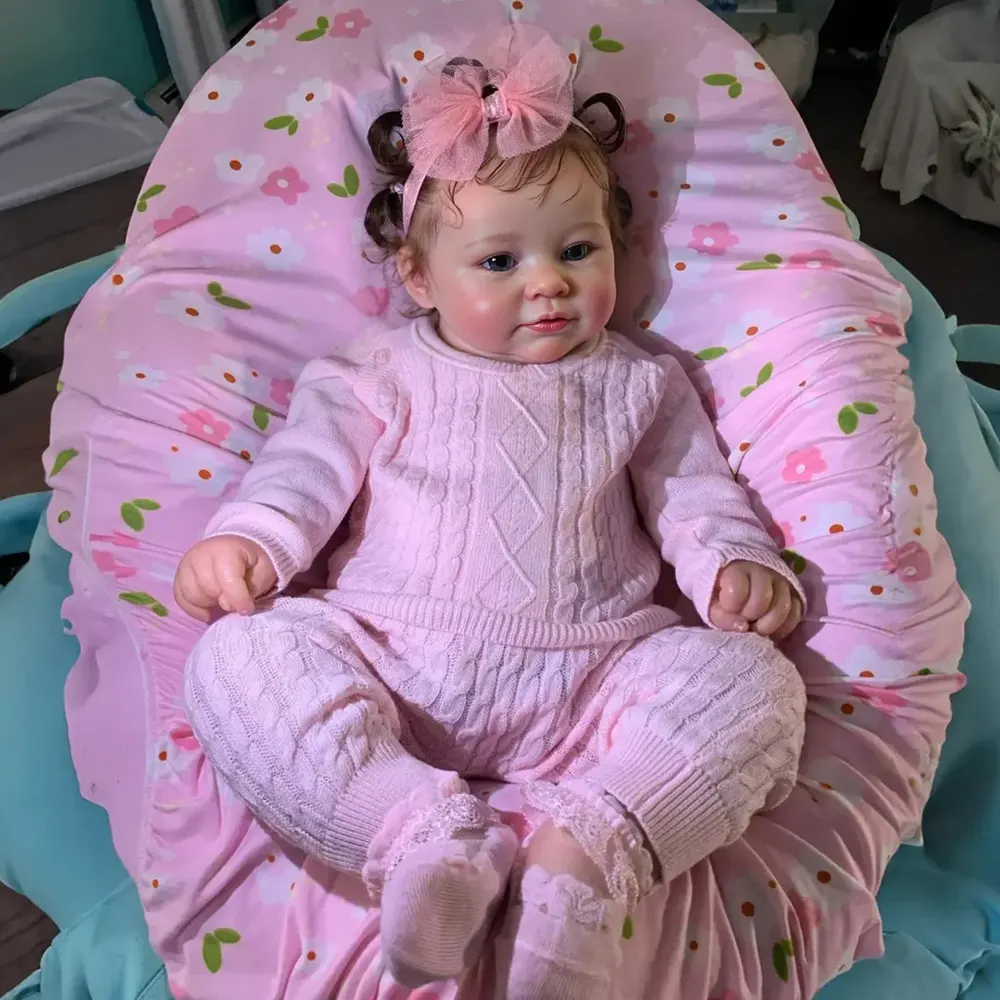 20" Eyes Opened Reborn Baby Doll Realistic Reborn Baby Toddlers Girl Madren, photograph 2