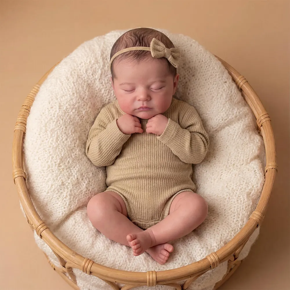 20" Heartbeat and Coos Reborn Baby Doll Featuring Gentle Rise-and-Fall Breathing, photograph 2