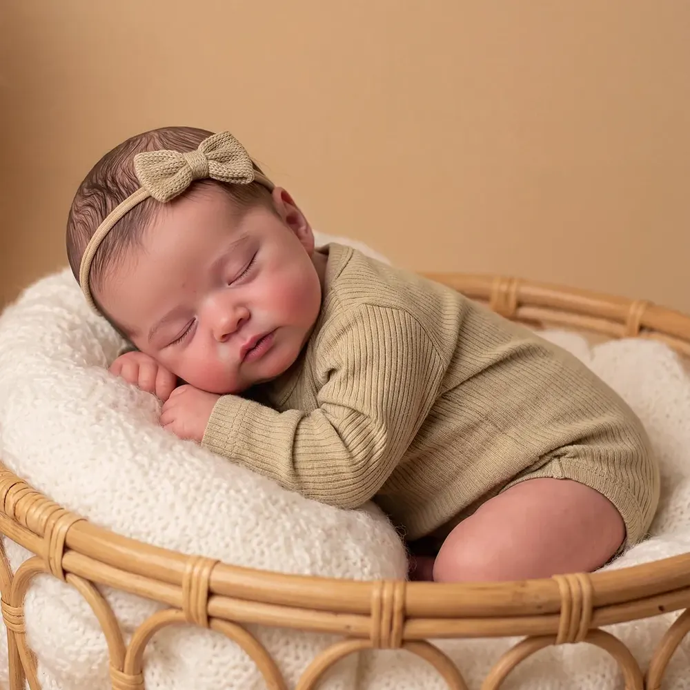 20" Heartbeat and Coos Reborn Baby Doll Featuring Gentle Rise-and-Fall Breathing, photograph 4