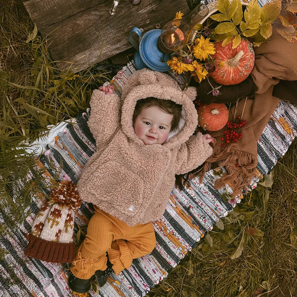 20" [Heartbeat Coos & Breath] Reborn Baby Doll Clear and Bright Blinking Eyes, photograph 4