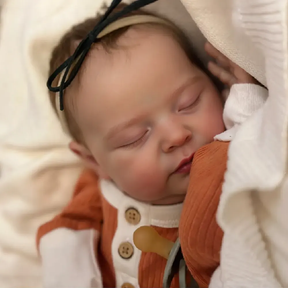 20" Heartbeat Reborn Doll with Vinyl Body and Soft Skin, photograph 3