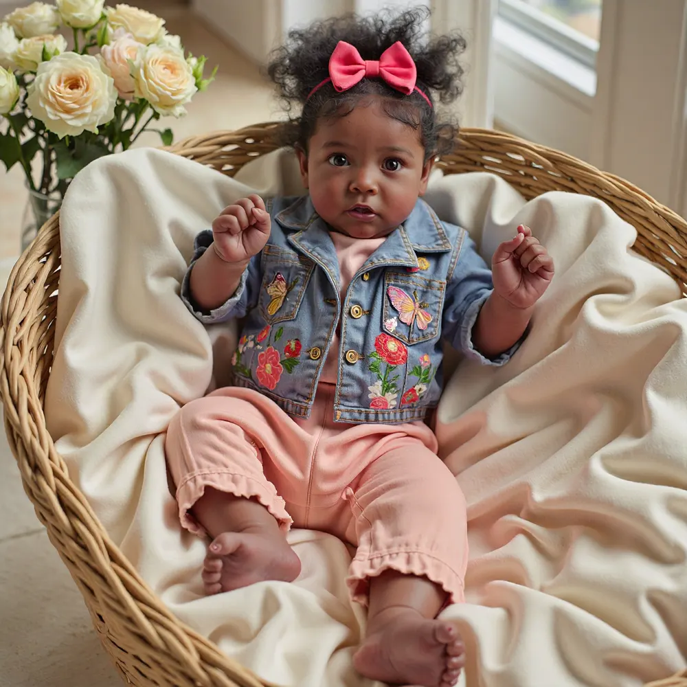 20" Heidi Truly Black African American Reborn Toddler Baby Doll Girl