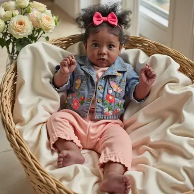 20" Heidi Truly Black African American Reborn Toddler Baby Doll Girl